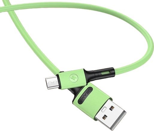 Usams USB-A - cablu microUSB 1 m Verde (69871-uniw)