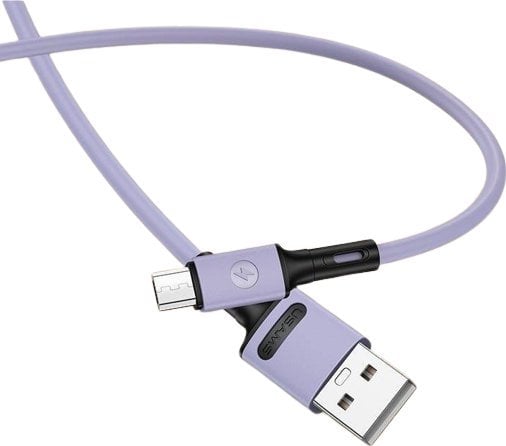 Usams USB-A - cablu microUSB 1 m violet (69870-uniw)