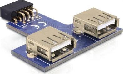 USB Adapter Delock Pinheader -> 2x A Bu/Bu nebeneinander - 41824