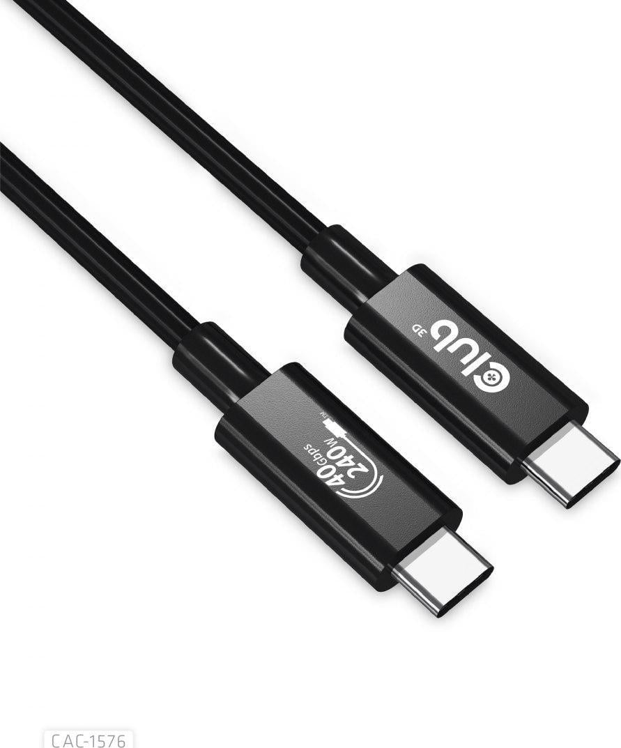 USB Club 3D USB-C - cablu USB-C 1 m negru (CAC-1576)