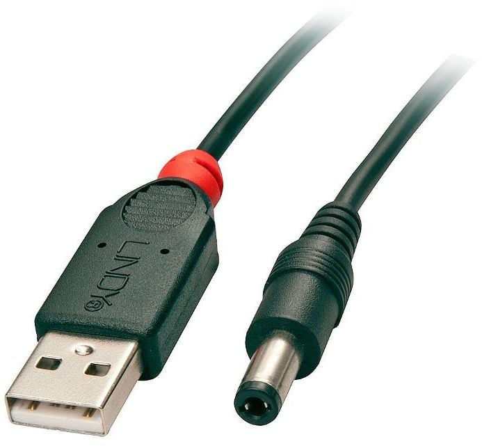USB power - Conector DC de alimentare 2.1 / 5.5mm, 1.5m (70268)