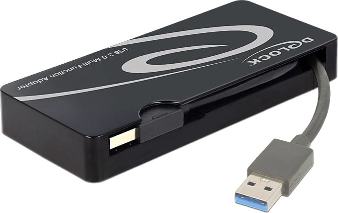 USB - USB RJ-45 - D-sub 9 USB - HDMI Negru (62461)