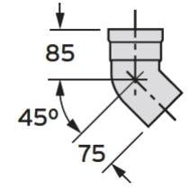 Cot Vaillant 45&amp;deg; DN80 - 303259