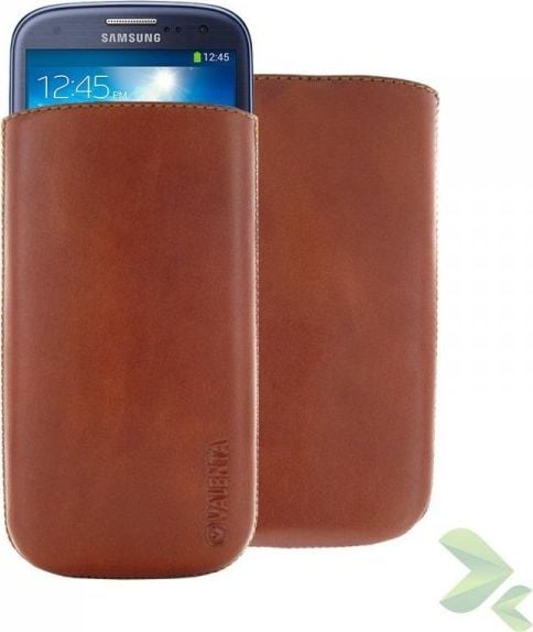 Valenta Valenta Pocket Classic - Husă din piele Slide pentru Samsung Galaxy S4/s Iii, HTC One și altele (maro)