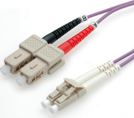 Value VALUE FO Cable 50/125µ. OM4. LC/SC. Violet. 10m