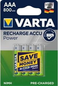 Varta Baterie Reîncărcabilă AAA / R03 800mAh 10 buc.