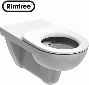 Vas de toaletă cu roți Nova Pro fără bariere Rimfree suspendat (M33520000)