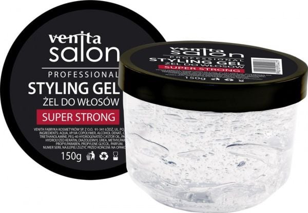 Gel de par Venita Salon Super Strong - White, 150 g