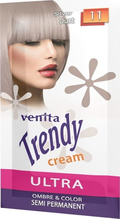 Venita Trendy Cream Ultra crema pentru vopsirea parului 11 Silver Dust 35ml