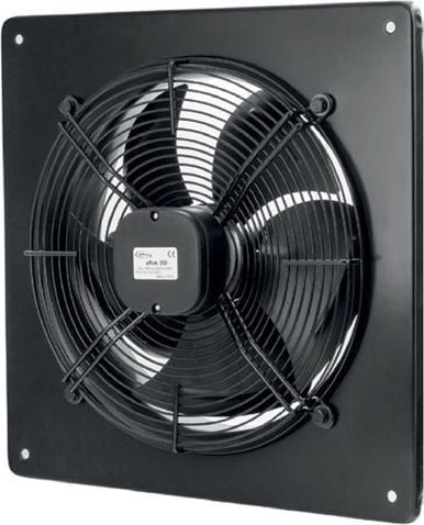 Ventilator industrial de perete, Otel, 2300 rpm, 145W, Negru