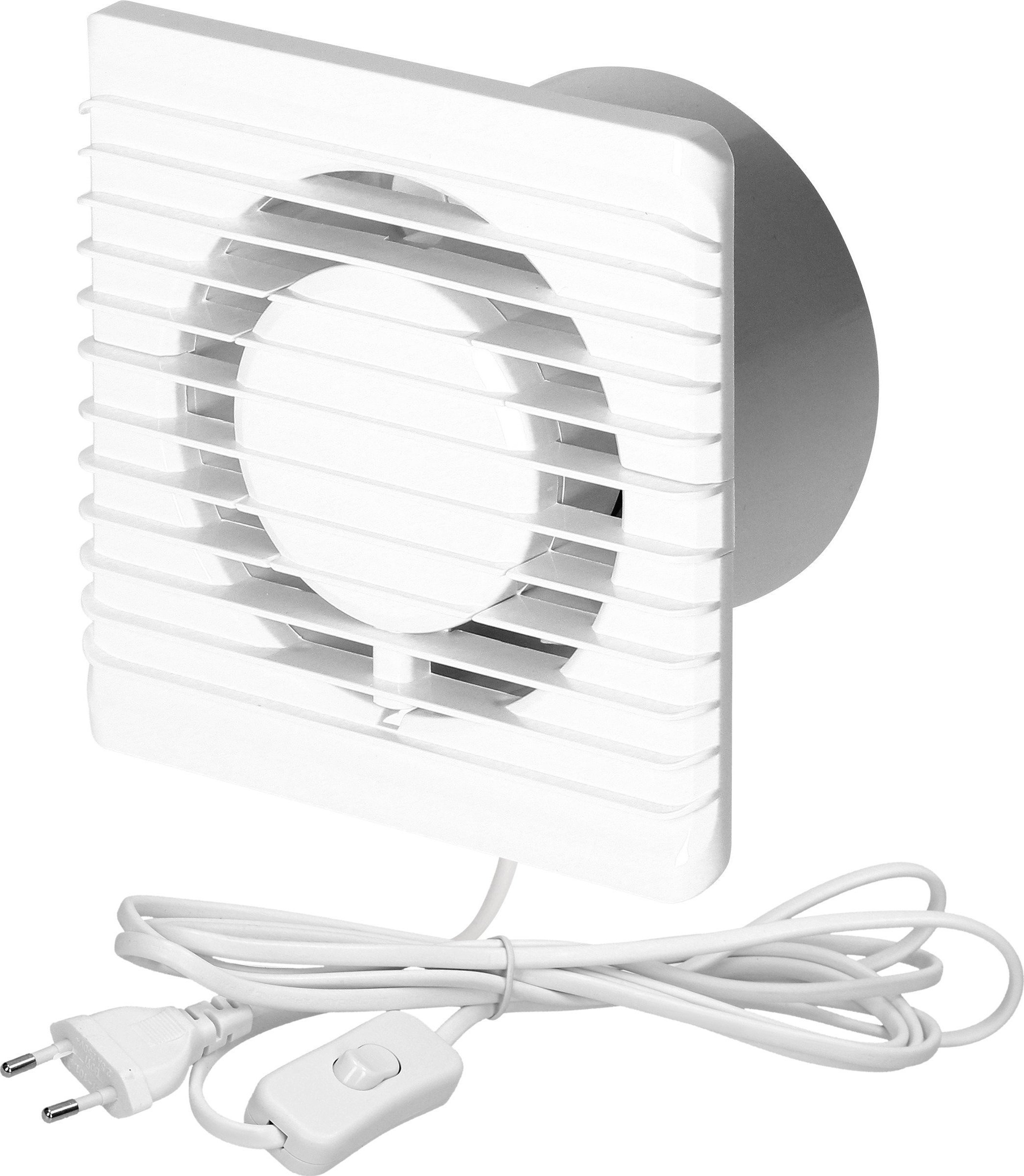 Ventilator Orno Ventilator baie 125mm - Cablu cu intrerupator