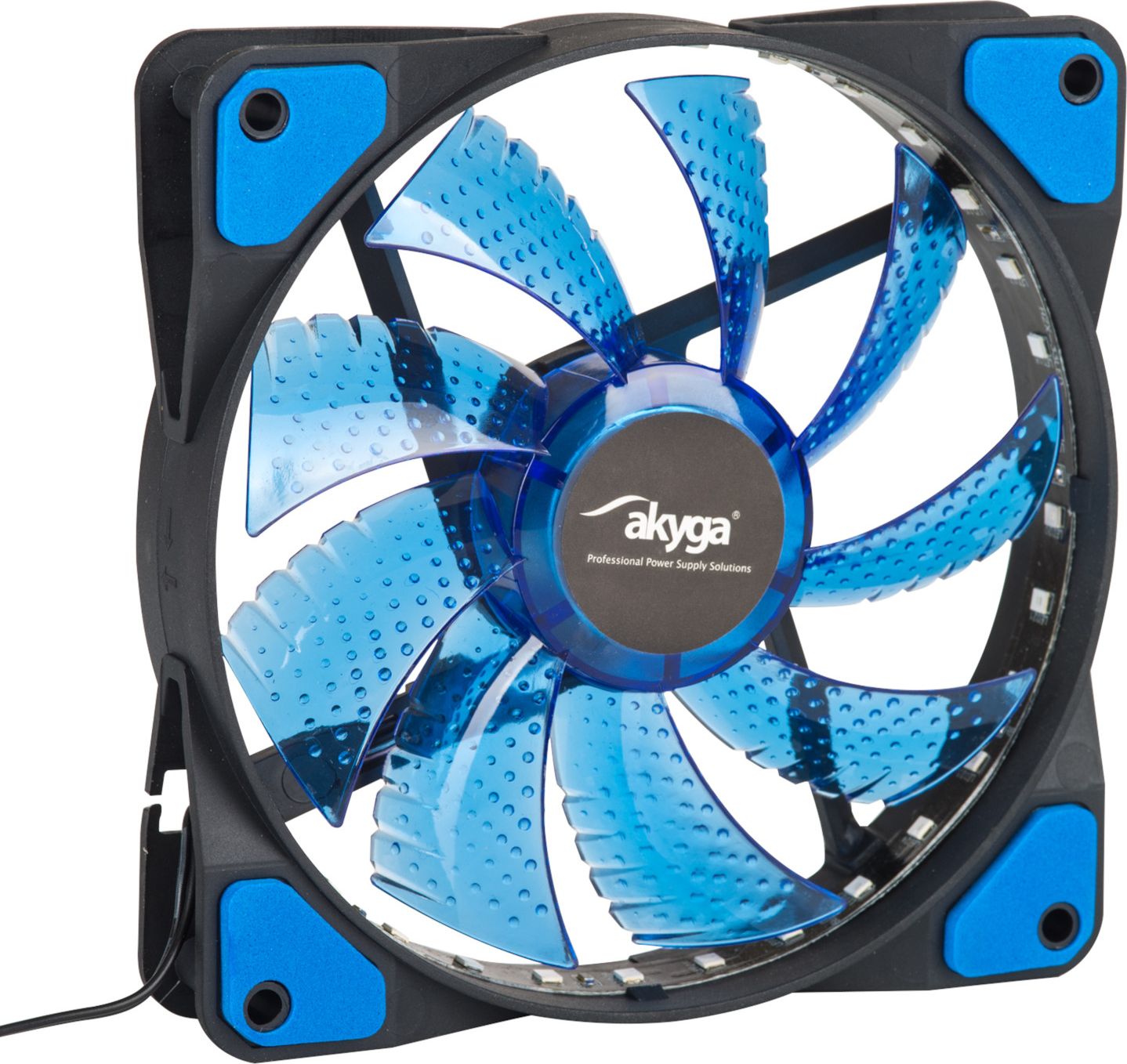 Ventilator PC Akyga AW-12E-BL, albastru, 120x120x25mm, 12V