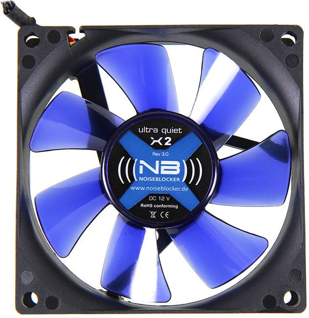 Ventilator PC Noiseblocker LX2R, BlackSilent Fan X2, 18 dBA
