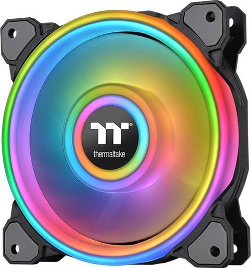 Ventilator PC Thermaltake CL-F089-PL14SW-C, Riing Quad 14 RGB Negru, 140x140x25mm