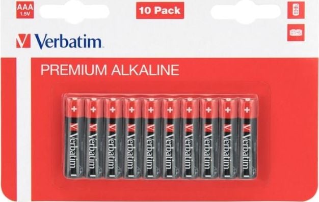 Baterie Verbatim Premium Alkaline AAA (R3) 10 Bucati