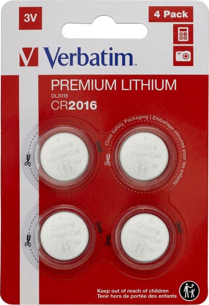 Verbatim Battery Blister CR2016 Pachet de 4