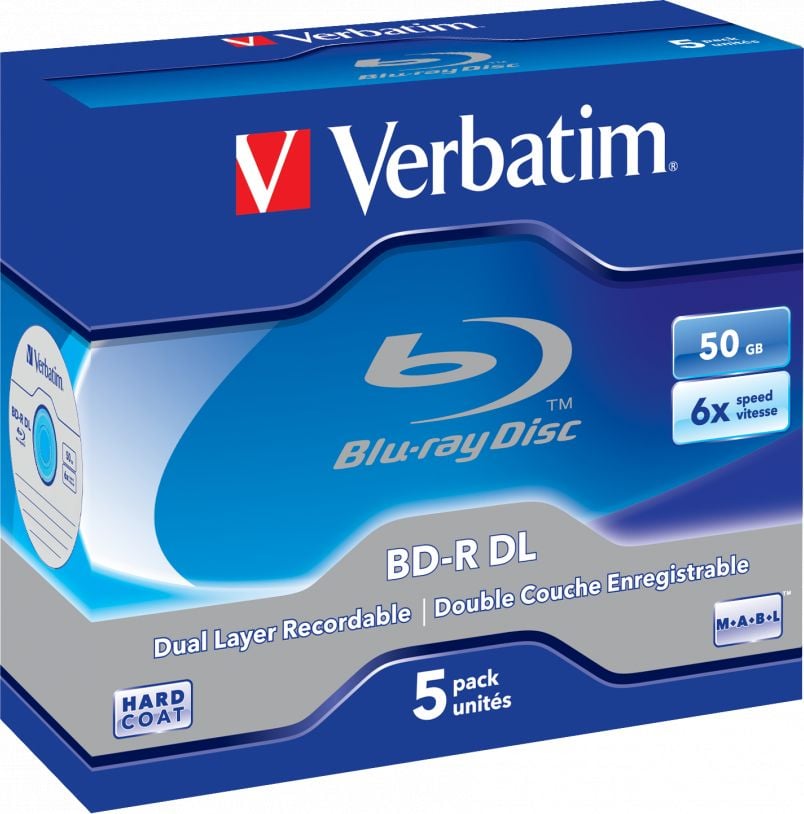 Verbatim BD-R DL 50GB 6x 5buc (43748)
