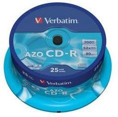 Medii de stocare verbatim CD-R AZO 52x Cake 25Pack (VERCDR20685)