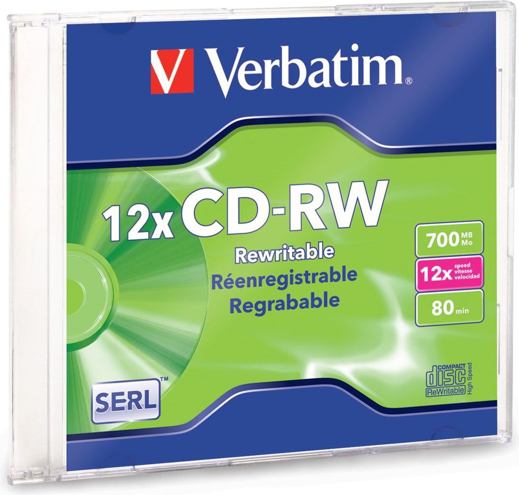 Verbatim CD-RW 700 MB 12x 1 sztuka (43167)