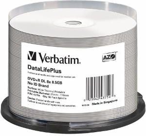 Medii de stocare si suporturi - Verbatim DVD+R 8,5 GB 8x 50 buc (43754)