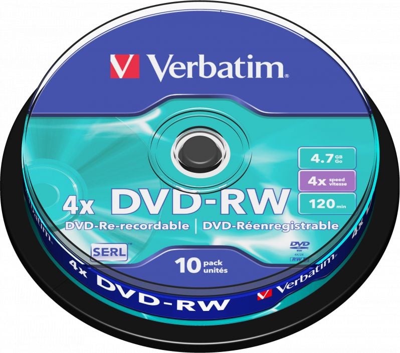Verbatim DVD-RW 4,7 GB 4x 10 buc (43552)