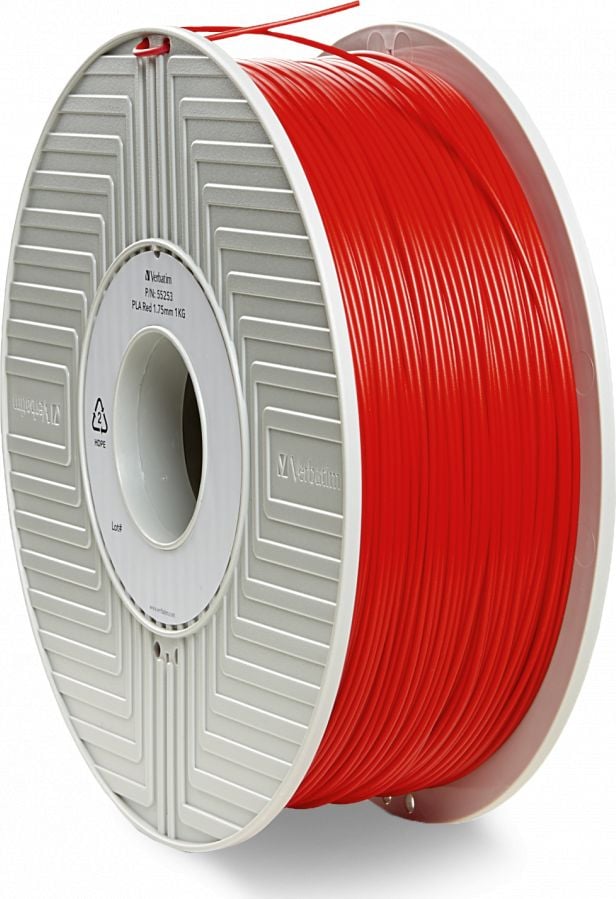 Imprimanta 3D VERBATIM filamentelor PLA 1,75mm 1 kg roșu (OLD PN 55270)