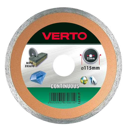 Disc diamant Verto Smooth pentru gresie 230mm 61H3T9