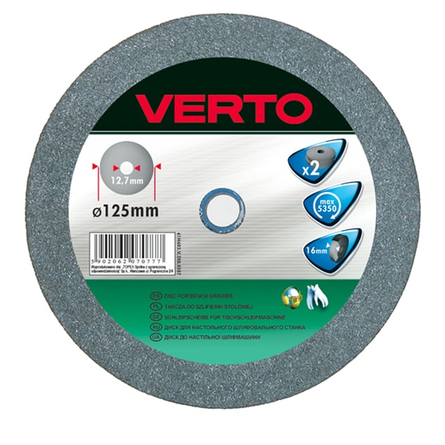 Verto Disc pentru polizor de banc 125x12.7x16mm (61H603)