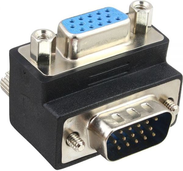 VGA Adapter 90 de grade 15 pini de sex masculin - feminin (37248I)