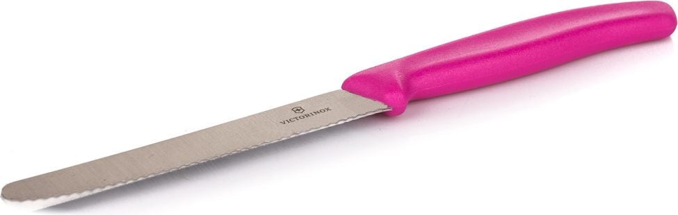 Cutit cu lama zimtata 11cm Victorinox Swiss Classic pink 6.7836.L115