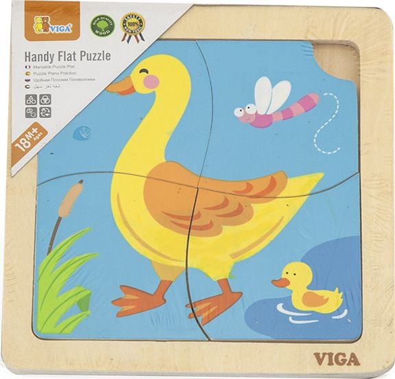 Viga Viga 51314 Puzzle pe un bloc - Rață