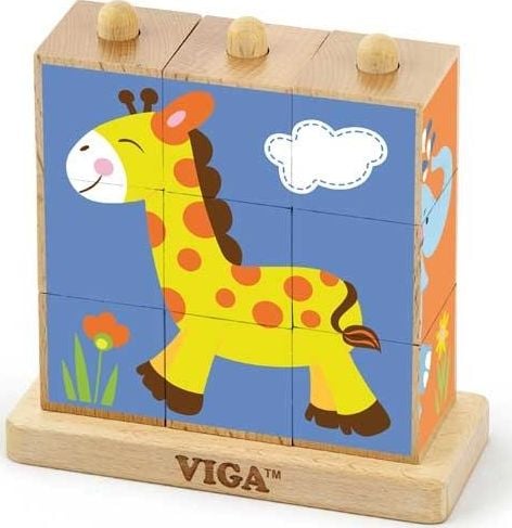 Viga VIGA Puzzle Cubes - gradina zoologica universala