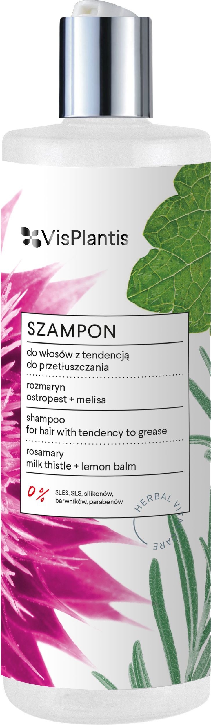Îngrijirea Vital pe bază de plante Șampon de păr, cu o tendință de a oiliness 400 ml