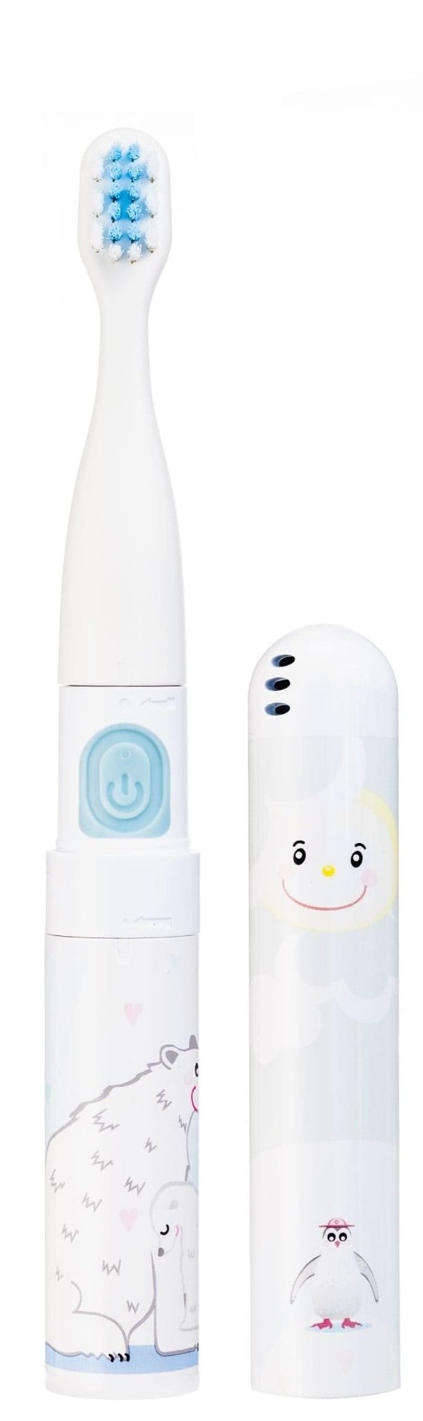 Periuță de dinți Vitammy Smile Polar Bear,Albastru, Pentru copii,Pe baterii, Fara senzor de presiune