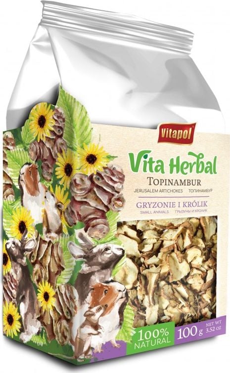 Vitapol Vita Herbal pentru rozatoare si iepuri, topinambur, 100g