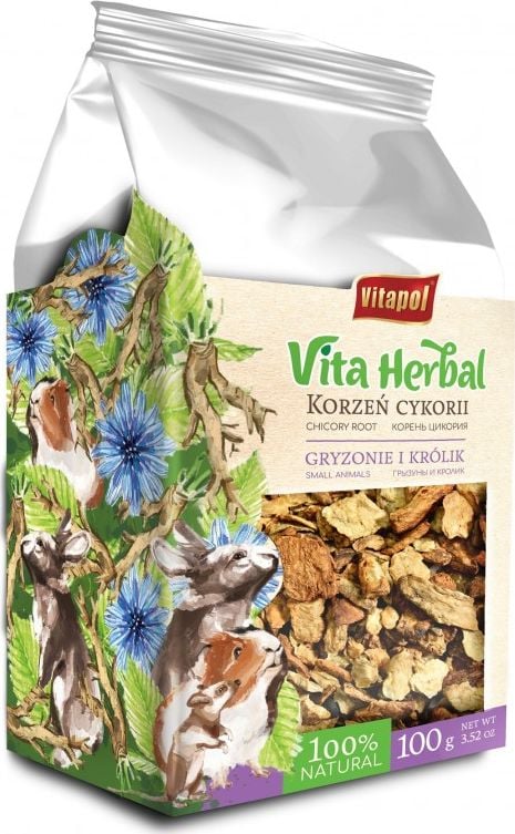 Vitapol Vita Herbal pentru rozătoare și iepuri, rădăcină de cicoare, 100g
