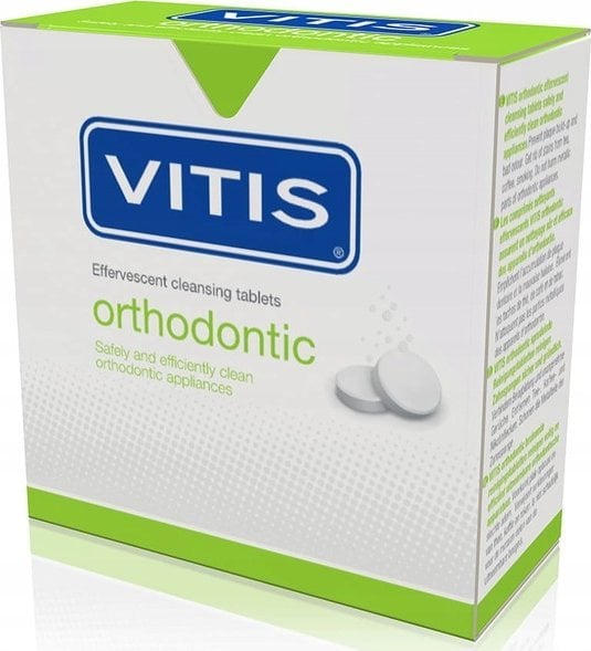 Tablete Vitis Pharma Ortho 32 buc,Curățare, împrospătare,curăță eficient și în siguranță aparatele ortodontice detașabile