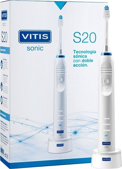 Periute de dinti electrice - Periuta de dinti Vitis Pharma S20 Albastru/Alb,
Pentru adulti,
Reîncărcabil,
Fara senzor de presiune
