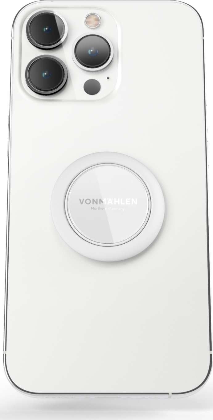 Telefonul Vonmählen VONMÄHLEN Phone Grip Backflip Pure White în română Telefonul Vonmählen VONMÄHLEN Phone Grip Backflip Pure White este un accesoriu util și elegant pentru smartphone-uri. Aceasta este o curea de mână reversibilă, care se atașează uș