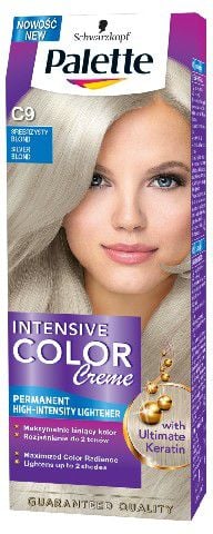 Vopsea de par permanenta Palette Intensive Color Cream C9 Blond Argintiu, 110 ml