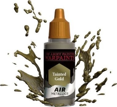 Vopsea Warpaints Metallics, The Army Painter, Pentru miniaturi, Tainted Gold, 18 ml