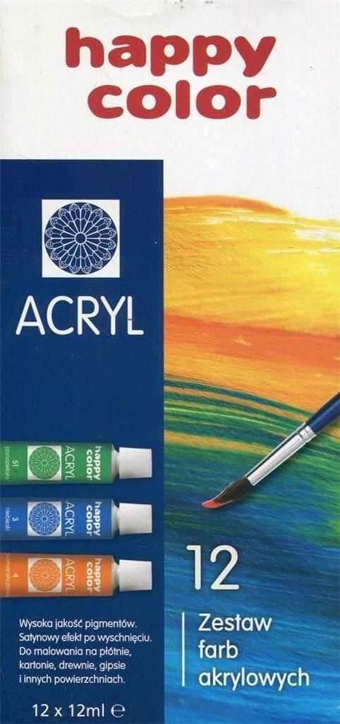 Vopsele acrilice 12 culori