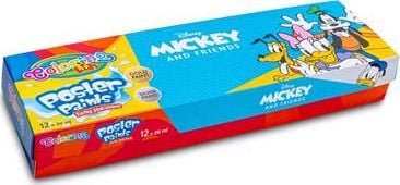Vopsele Poster Patio Colorino Kids Mickey Mouse 12 culori 20 ml