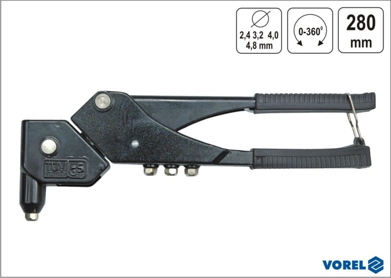 Riveter făcută la capul rotativ 70100