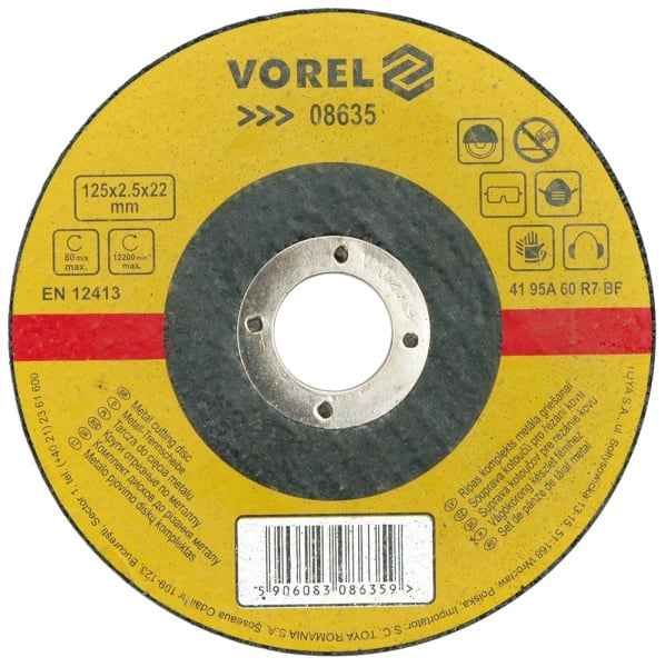 Disc de tăiere Vorel Metal 230x1,6x22mm 08639