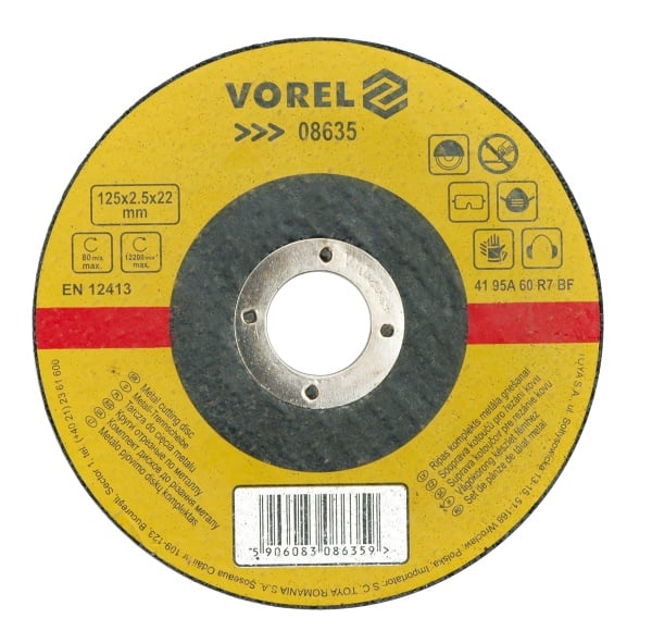 Disc de tăiere Vorel Metal 230x2,5x22mm 08641