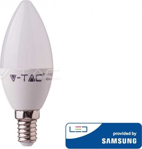 5.5W LED lemputė V-TAC, E14, 3000K SAMSUNG LED su disodiu