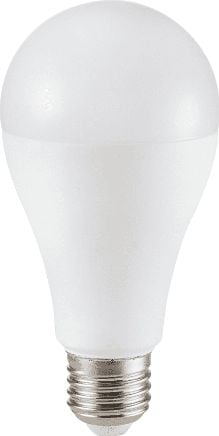 Bec LED, V-TAC cu CIP Samsung, 15W, E27, A65, Alb rece, 6400K