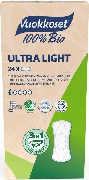 Vuokkoset Vuokkoset 100% BIO Slip chiloți Ultra Light 24 buc.