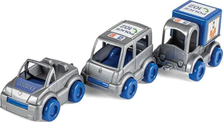 Wader KID CARS SET MAȘINI DE POLIȚIE WADER 60024